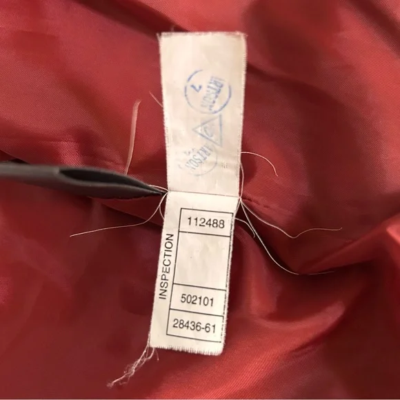 Wilsons Vintage Leather Women’s Red Moto Jacket Sleeve Zippers Size Medium - Picture 13 of 15